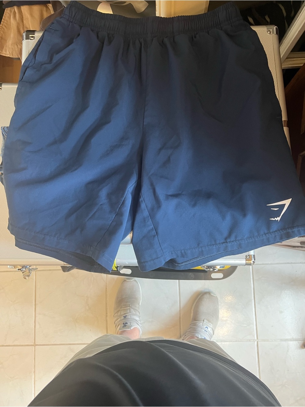 Gymshark Men's Navy Performance Shorts size S